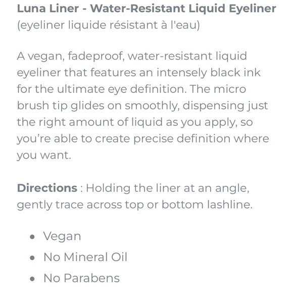 🆕SERAPHINE BOTANICALS: LUNA LINER WATER RESISTANT EYELINER PEN 🖊️ - Picture 5 of 8